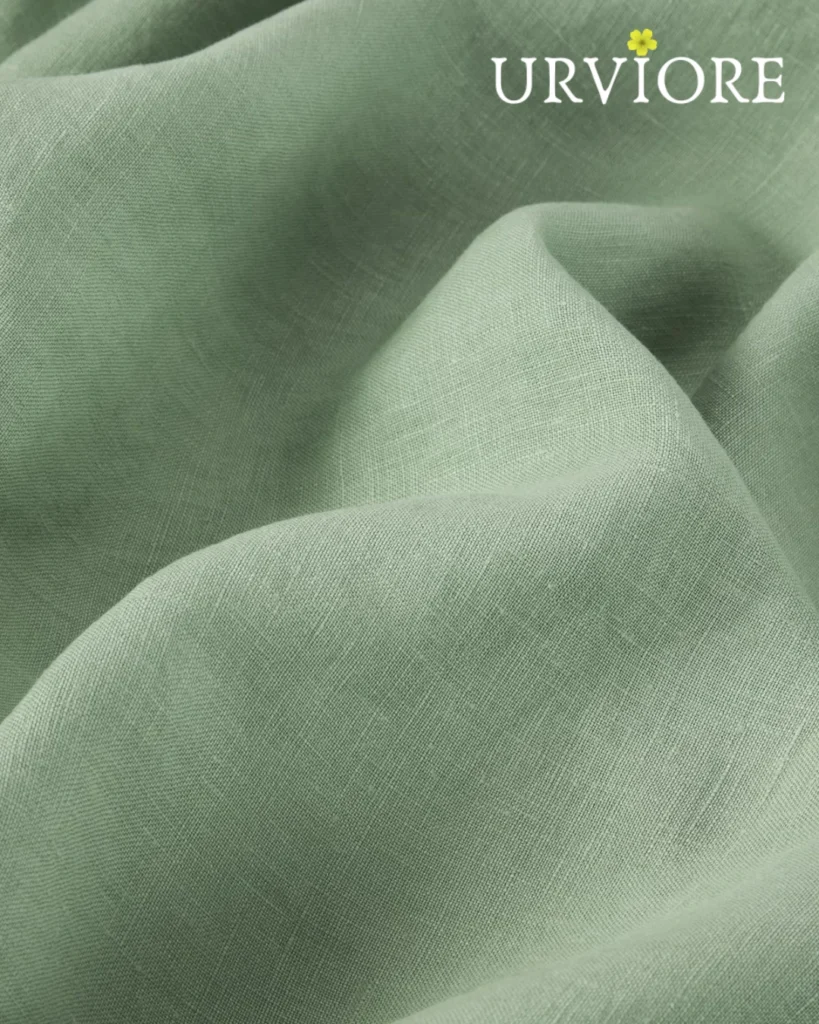 A combination of cotton and linen